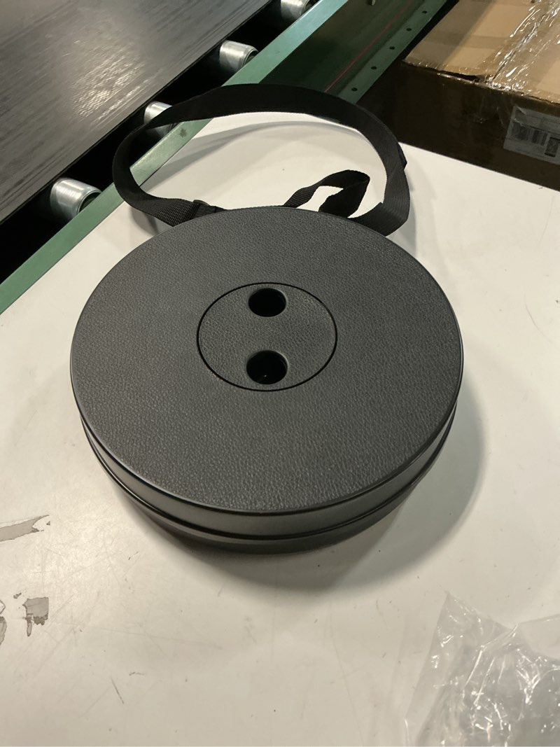 Condition photo showing As Is for Portable Telescopic Stool, Designed with Durable Polypropylene and Polyester, Shoulder Strap for Easy Carrying - Measures 9 3/4" Long x 9 3/4" Wide x 17 3/4" High, by LivingSURETM