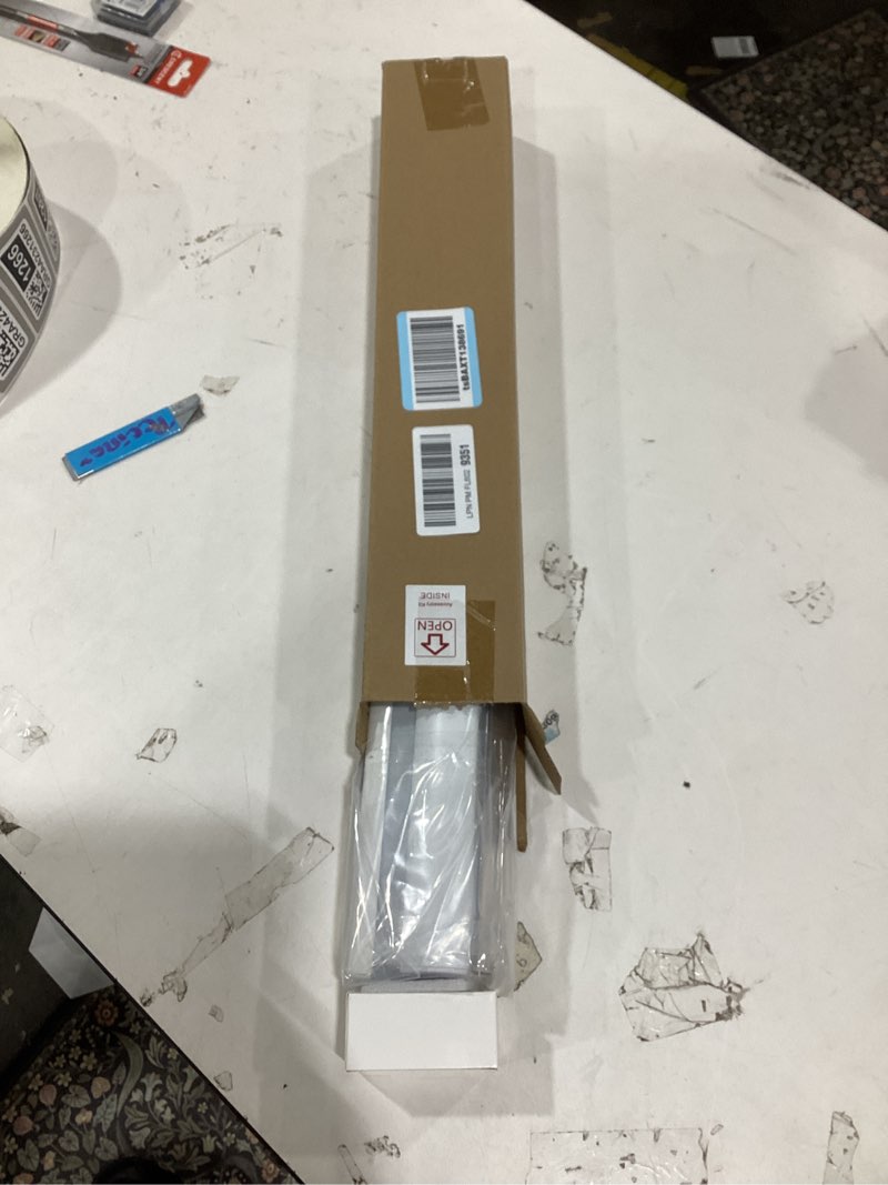 Condition photo showing Good Condition for Joydeco Cellular Shades Cordless, Blackout Shades Cellular Blinds for Indoor Windows, Blackout Blinds Window Shades for Thermal Insulated & Noise Reduction (White, 17" W x 36" H) A - White 17"W x 36"H