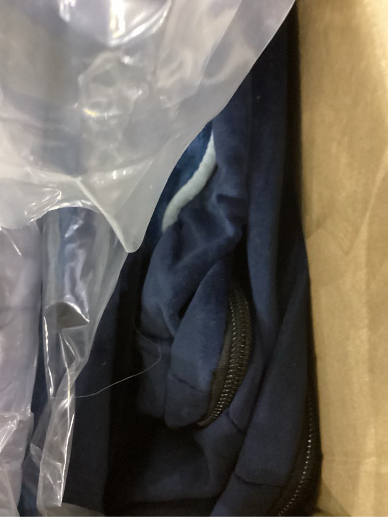 Condition photo showing New/Like New for Bedsure XL Plus Orthopedic Dog Bed for Extra Large Dogs - Washable XLarge Dog Cat Bed Waterproof, Comfort Dogs Couch Sofa with Washable Removable Cover, Pet Bed with Nonskid Bottom, Blue Navy, 48" 48"L x 35"W x 8"Th Blue Navy