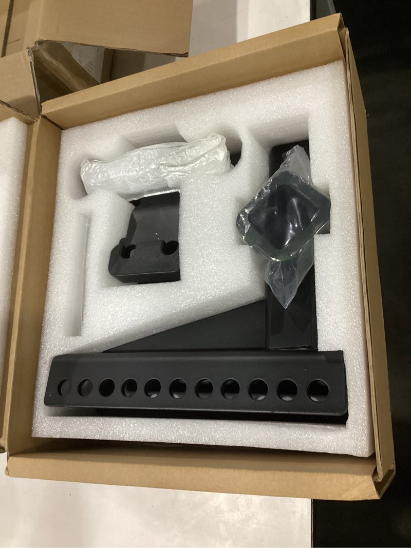 Condition photo showing Good Condition for adjustable trailer hitch -drop hitch (fits 2-inch receiver) - heavy duty tow hitch with 8-inch drop/rise, 2" & 2-5/16" ball hitches for truck (21,500 lbs gtw) - w/anti-theft hitch locking pins