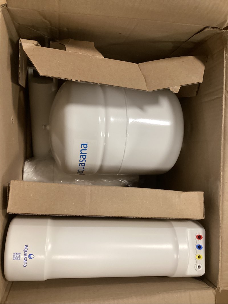 Condition photo showing Good Condition for aquasana smartflow™ reverse osmosis water filter system - high-efficiency under sink ro removes up to 99.99% of 90 contaminants, including fluoride, arsenic, chlorine, and lead - no faucet