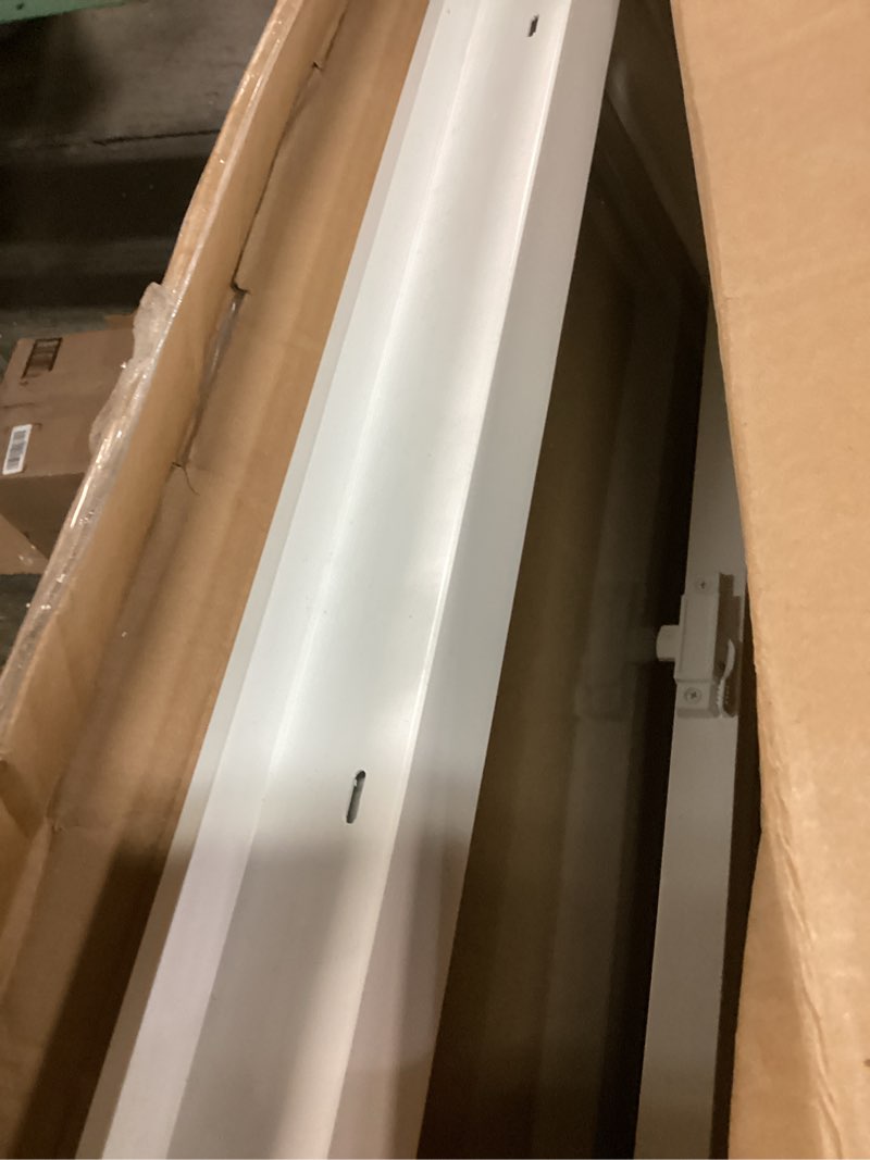 Condition photo showing Good Condition for 32.25 in. x 22.25 in. White Left-Hand Double-Pane Insulated Glass Vinyl Sliding Basement Window with Screen