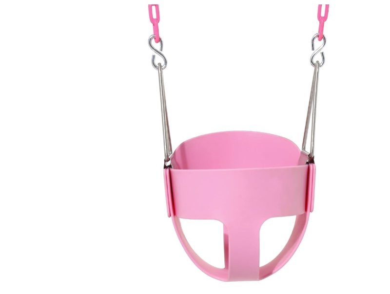 Take Me Away Toddler Swing - High Back Bucket Seat, Plastic-Coated Chains, Compatible with Swing Set Accessories