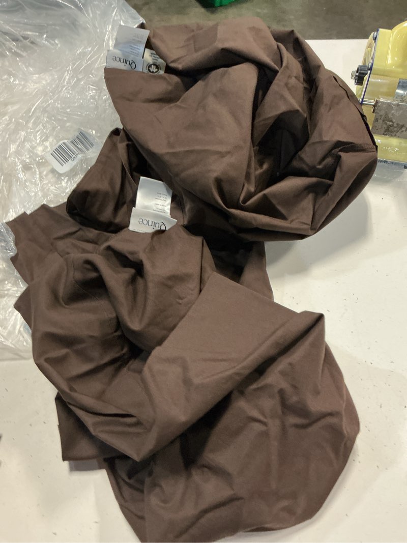 Condition photo showing As Is for classic organic percale pillowcase set, king, espresso