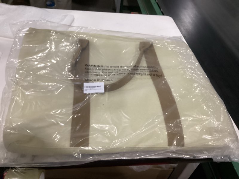 Condition photo showing Good Condition for 2-in-1 Oversized Beach Bag Tote with Removable Cooler – Canvas Travel Bag for Women – Waterproof, Sand-Resistant, Stylish & Durable – Ideal for Family Vacations or Gifts