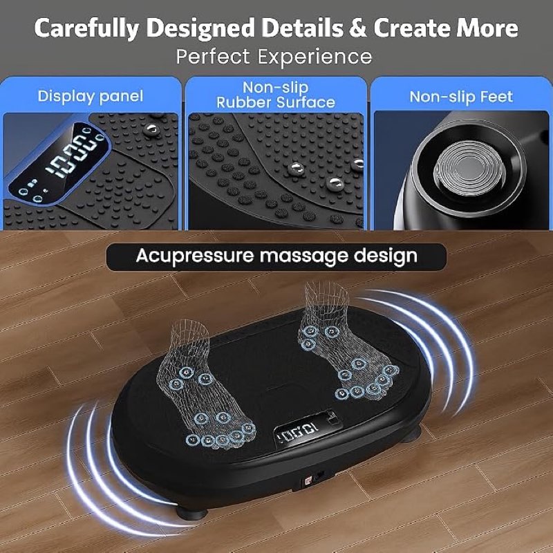 whole-body vibration plate exercise machine