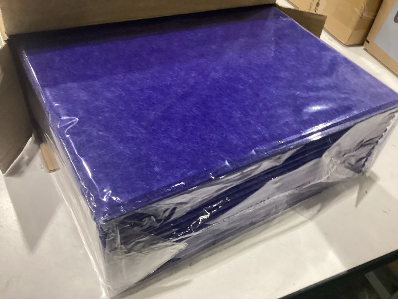 Condition photo showing New/Like New for large cork boards for walls – 48" x 36" self adhesive felt wall tiles, ideal for office wall organizing bulletin board, easy to install cork boards felt board royal blue 48" x 36"