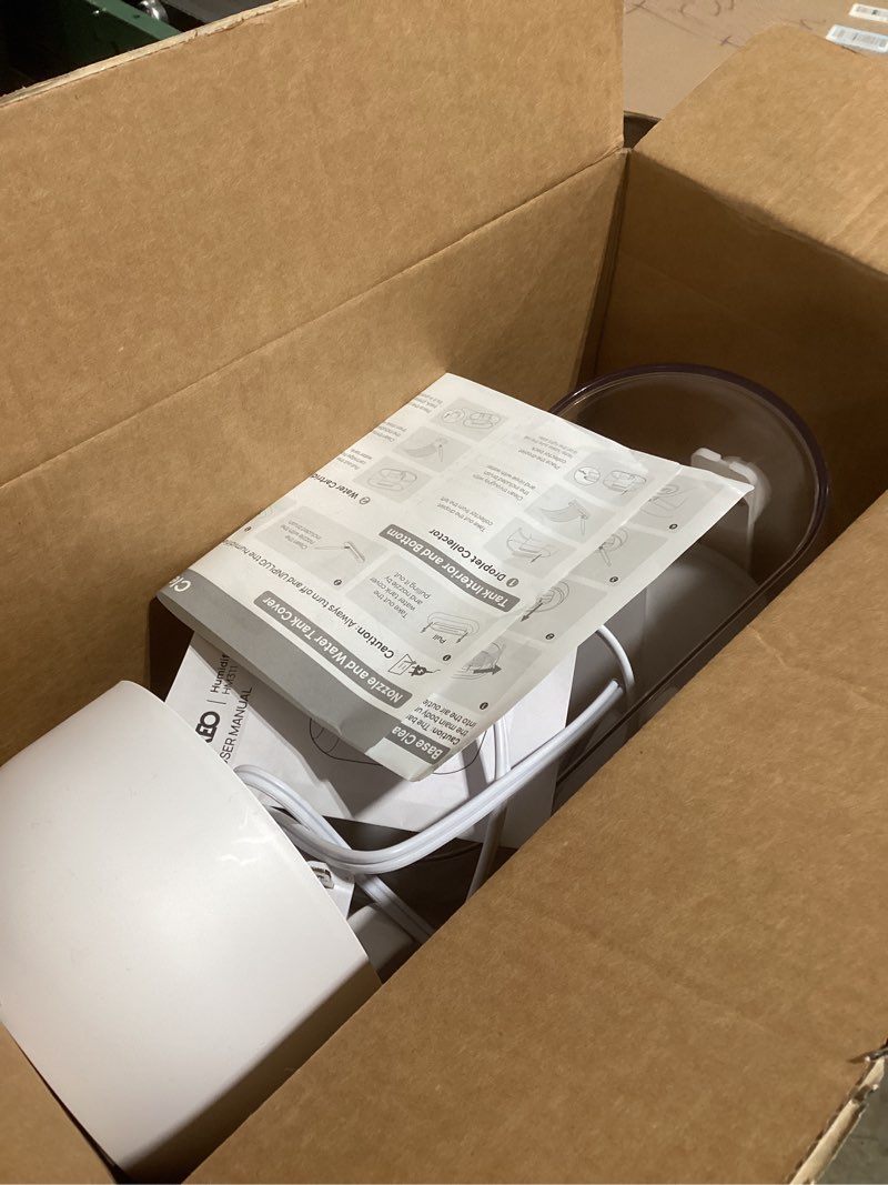 Condition photo showing Good Condition for Dreo Humidifiers for Bedroom, 4L Top Fill for Large Room, 36H Runtime, 28 dB Quiet Supersized Cool Mist Air Humidifier for Baby Nursery, Plants, Indoor, Night Light, Easy to Clean & Fill, White