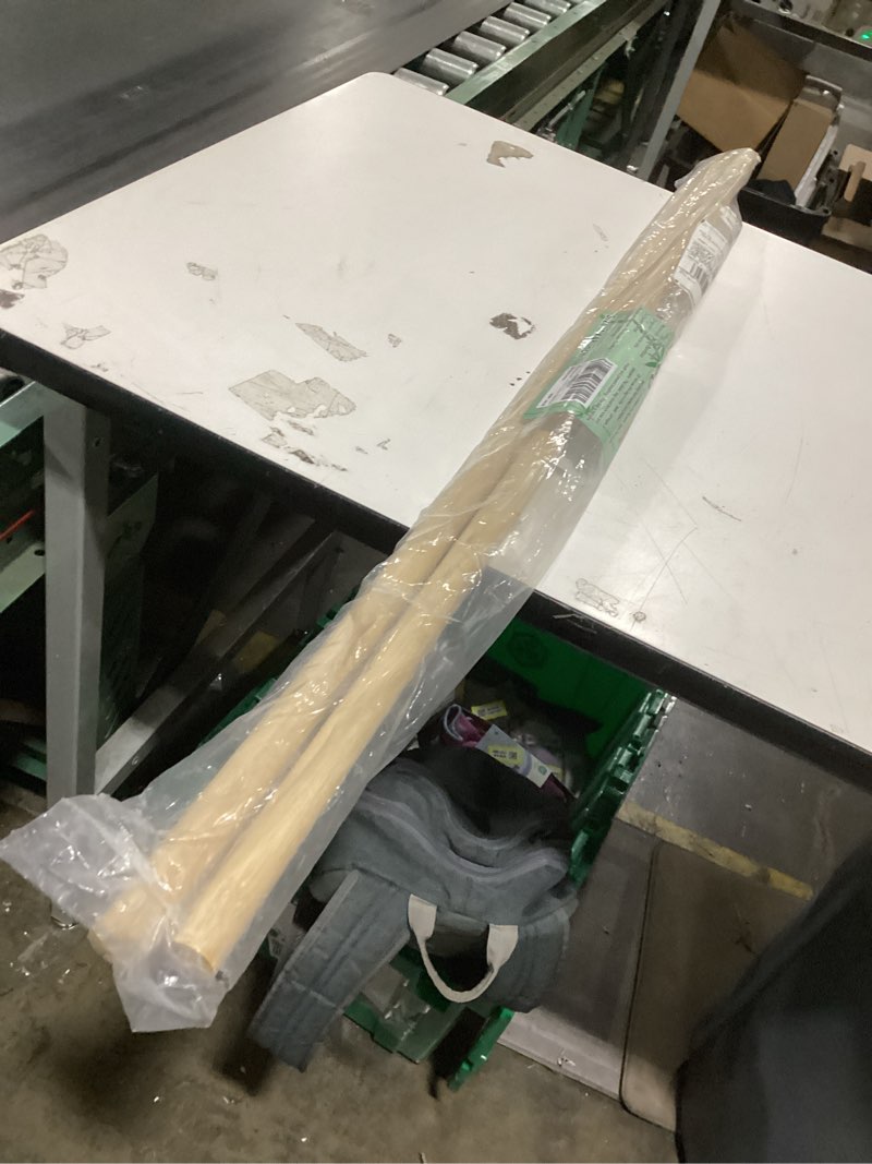 Condition photo showing As Is for 1 x 48 inch 2 pcs dowel rods wood sticks wooden dowel rods - unfinished bamboo sticks - for crafts and diyers 1"x48" pack of 2