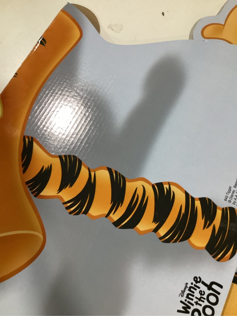 Condition photo showing As Is for cardboard people tigger life size cardboard cutout standup - disney's winnie the pooh