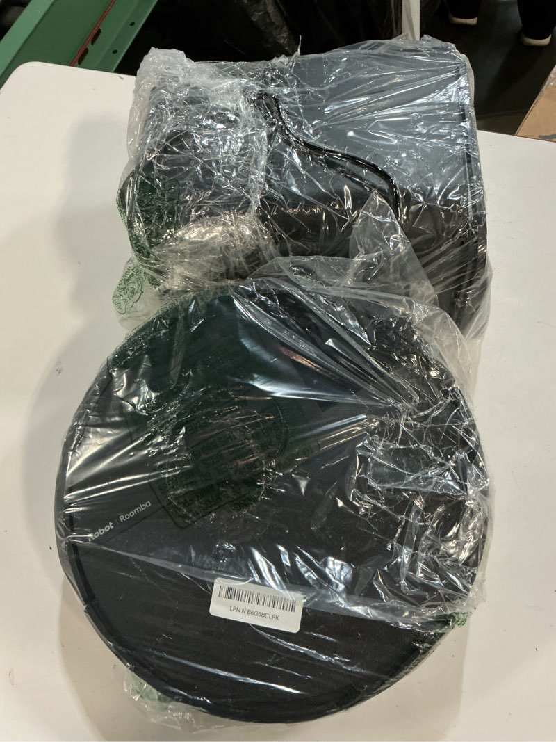 Condition photo showing As Is for irobot roomba 105 combo robot vacuum & mop with autoempty dock - self-empties for 75 days, intense power-lifting suction, lidar navigation, multiple cleaning modes, avoids mopping carpet