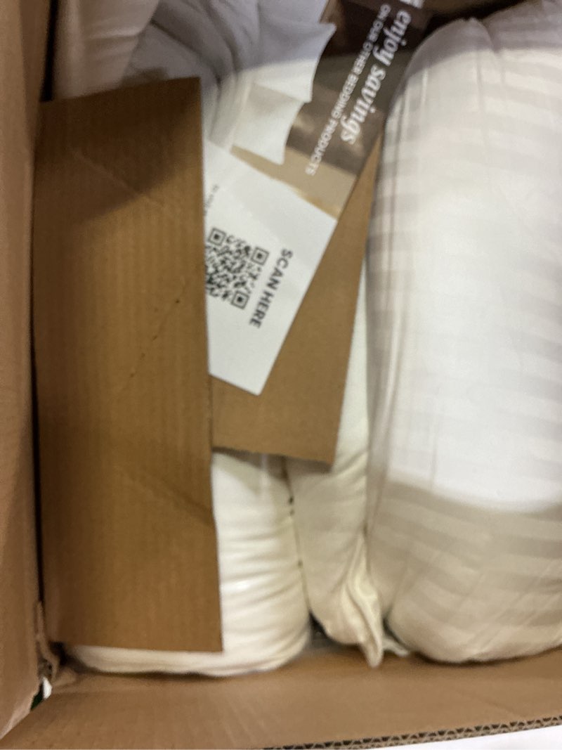 Condition photo showing Good Condition for Beckham Hotel Collection Bed Pillows Standard/Queen Size Set of 2 - Original Soft Down Alternative Pillow for Sleeping - Soft Support for Back, Stomach or Side Sleepers Queen / Standard White