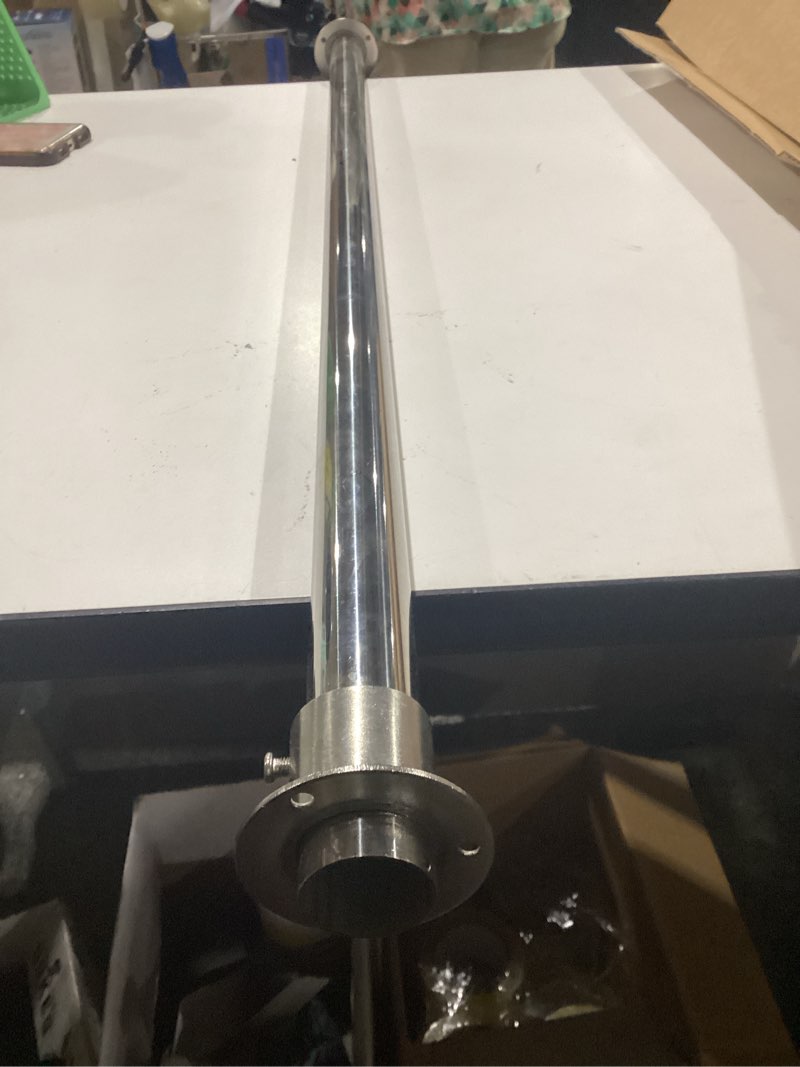 Condition photo showing Good Condition for 39"closet rod, (1-1/4") dia32mm.304 stainless steel heavy duty closet rod,with 2 flange sockets closet rods(39inch,1 rod)