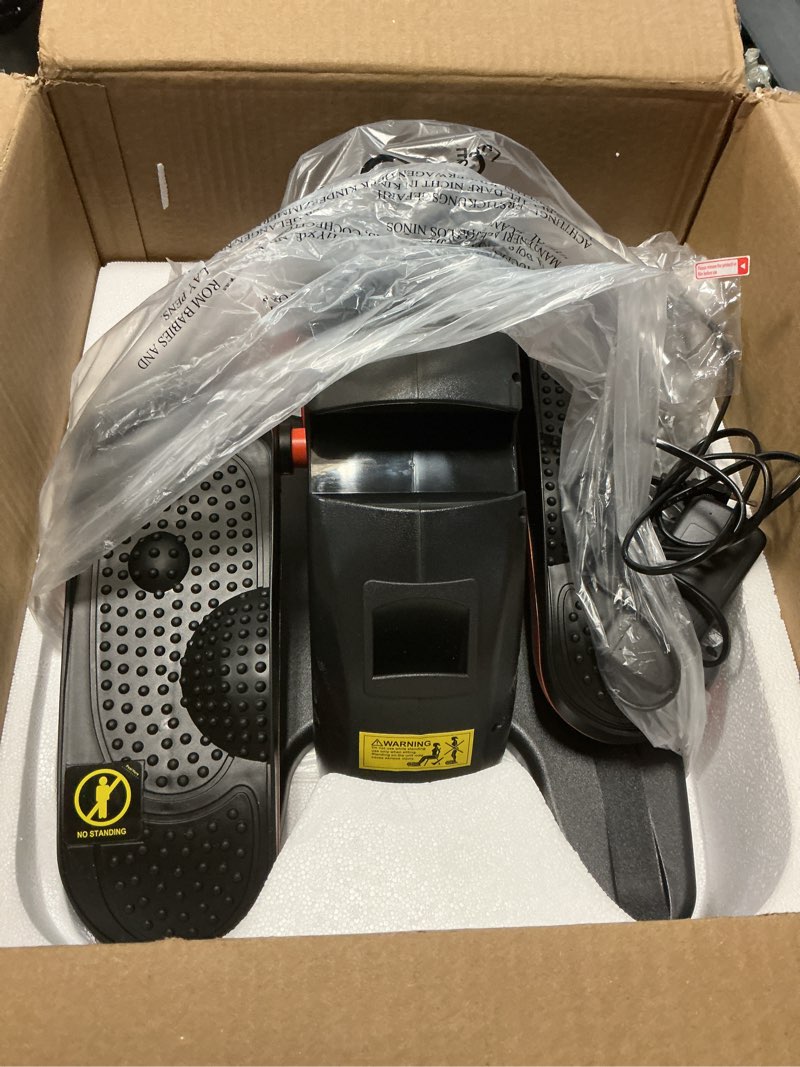 Condition photo showing Good Condition for Under Desk Elliptical Machine, Electric Elliptical Leg Exerciser for Seniors with 12 Adjustable, Portable Quiet Elliptical Exercise Machine, Seated Pedal Exerciser with Remote Control (Orange)