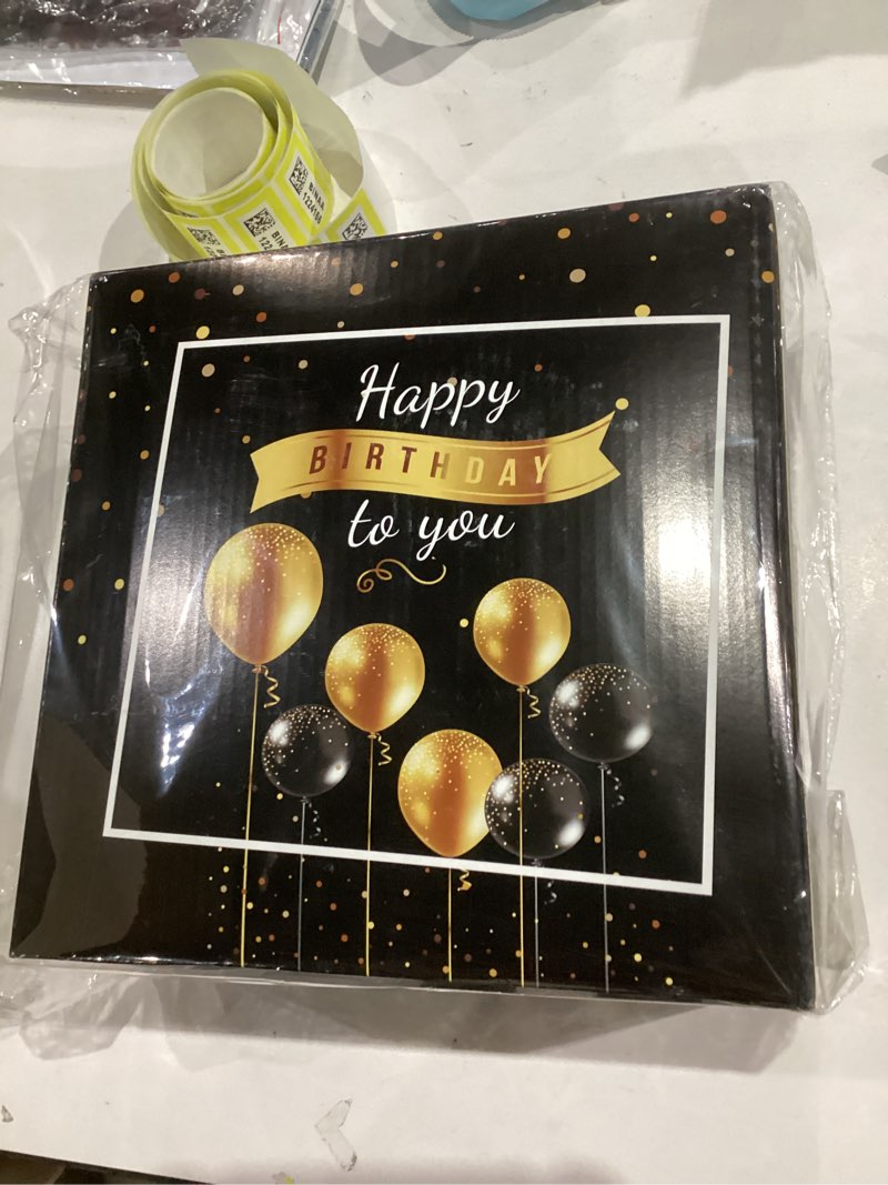 Condition photo showing New/Like New for 194Pcs 80th Birthday Decorations for Men Women,Black and Gold 80th Birthday Decorations,80th Birthday Party Supplies Tableware Set,80th Birthday Party Supplies for Anniversary Party 80th Black Gold