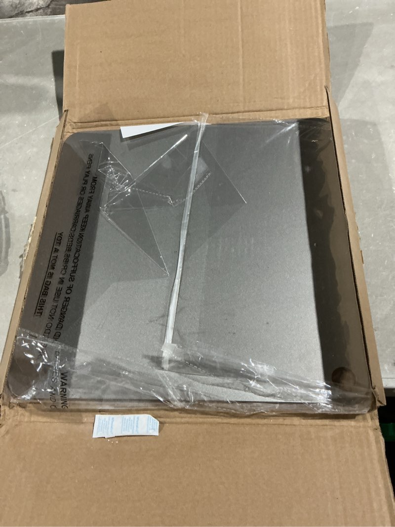 Condition photo showing As Is for thermichef 16" by 16" pizza steel (1/4" thickness) - multipurpose cooking steel for ovens & grills - made in the usa 1/4" steel version 16"x16" square
