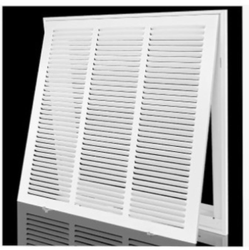 Return Air Filter Grille 20x20,Air Return Vent Cover Grill for 20"W x 20"H Duct Opening,Steel HVAC Vent Covers for Wall and Ceiling,Holds 1" Thick AC Filter 20''W×20''H