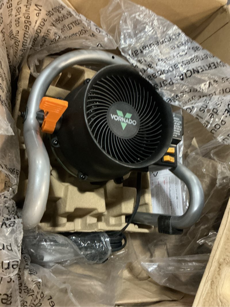 Condition photo showing Good Condition for Vornado Velocity HD (2025) Garage Space Heater with Fan, Tilt Head, Advanced Safety Features, Glove-Friendly Controls, Removable Pre-Filter, 6-Foot Power Cord, 2 Speeds, Shop Heater, Black