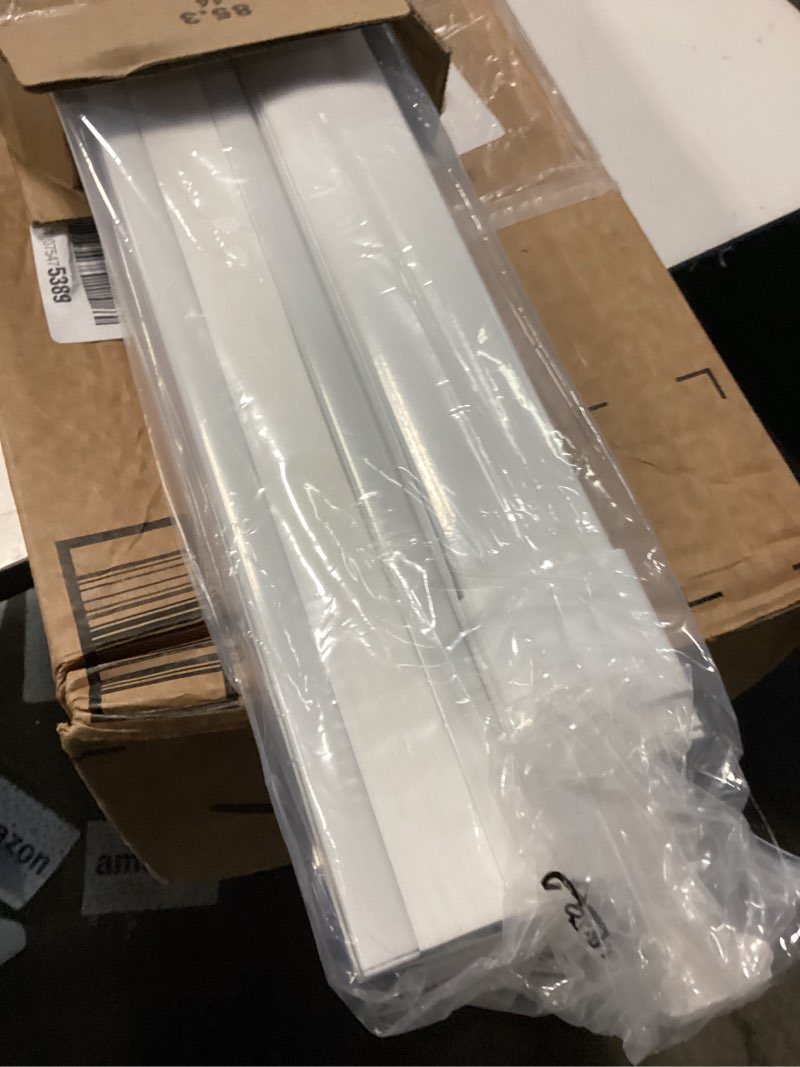 Condition photo showing Good Condition for lazblinds no tools no drill cordless cellular shades, top down bottom up (tdbu) honeycomb shades for home, light filtering thermal insulation blinds for windows, 34" w x 48" h, white light filtering - white 34" w x 48" h