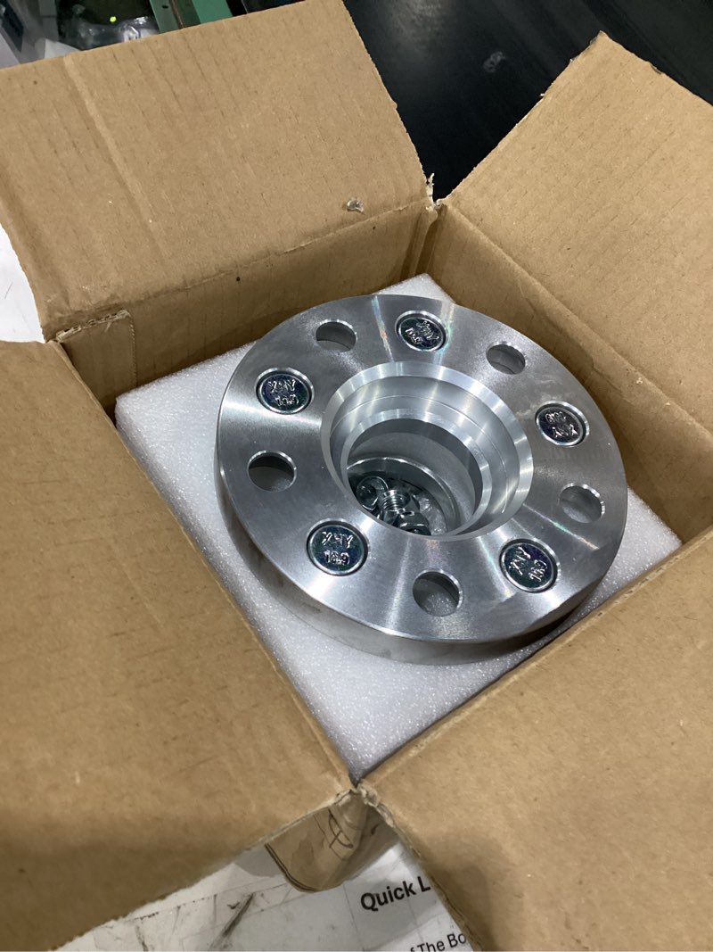 Condition photo showing Good Condition for customadeonly forged 5x120 to 5x114.3 hubcentric wheel adapters (2pcs 15mm) | 64.1mm to 60.1mm bore | m12x1.5 studs | fits honda civic type r, ridgeline, odyssey, acura mdx, rlx, tsx 15mm (2pc)