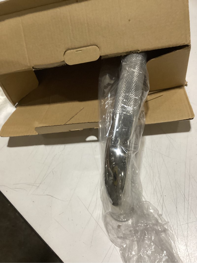 Condition photo showing New/Like New for L-Shaped Grab Bars for Shower, 24x12 Inch Stainless Steel Grab Bars for Elderly for Wall Mount, Anti-Slip Knurled Grip Bathroom Safety Rail, Right