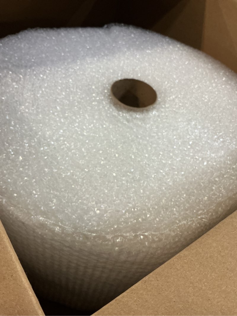 Condition photo showing Good Condition for amazon basics bubble wrap for moving, packing, shipping and storage, perforated protective cushioning for fragile items, 12-inch x 175-ft long roll, small 3/16", clear