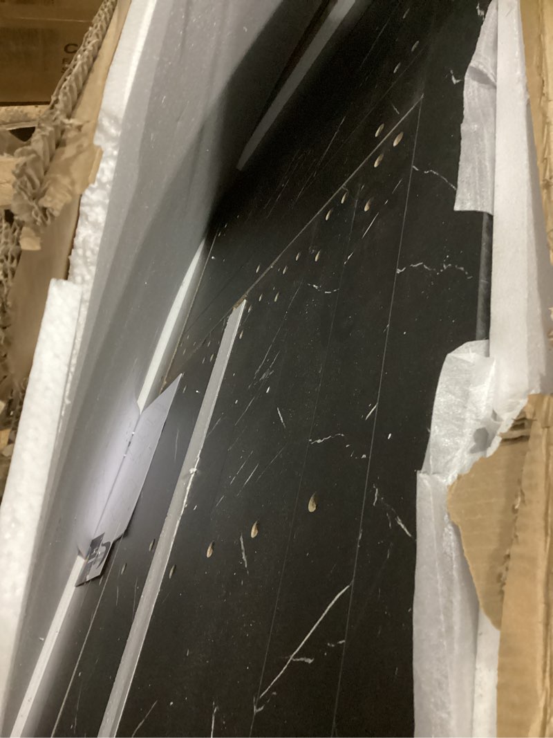 Condition photo showing Good Condition for GIA Home Series 5pcs Modern Dining Set Included Rectangle 59"x35"x29.56" Faux Marble Wooland Table a