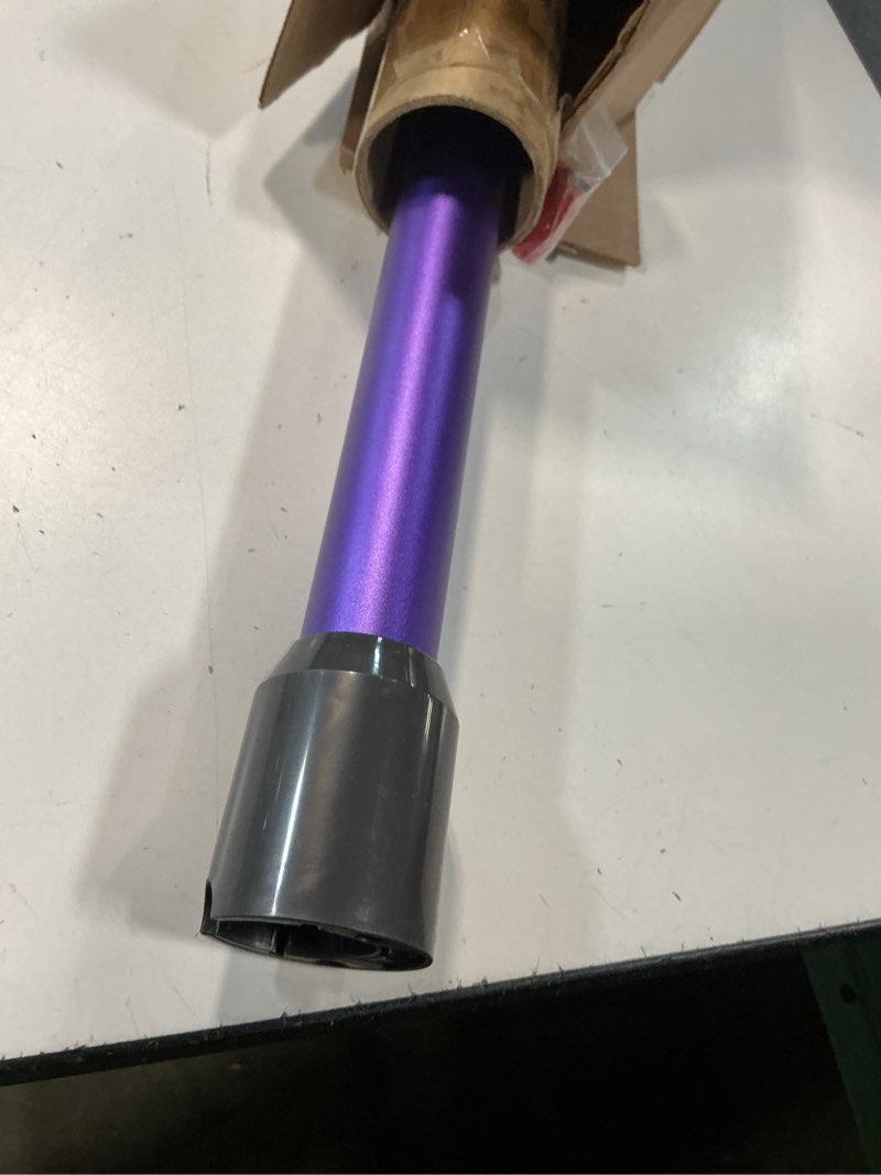 Condition photo showing As Is for replacement wand extension tube compatible with dyson v15 v11 v10 v8 v7 cordless vacuum cleaners, extension vacuum replacement parts, 28.9in (purple)