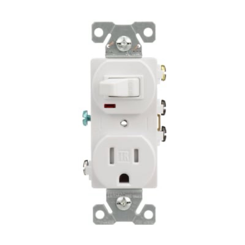 eaton 15 -amp 125-volt tamper resistant residential/commercial duplex switch outlet