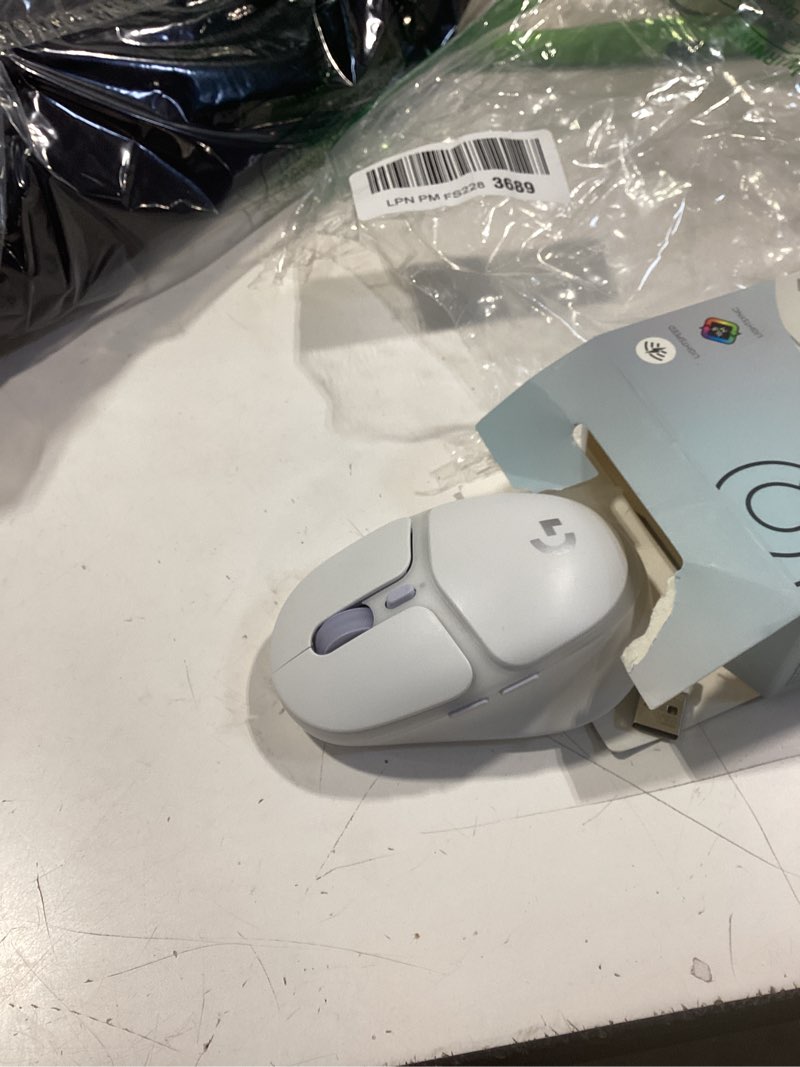 Condition photo showing Good Condition for logitech g705 wireless gaming mouse, customizable lightsync rgb lighting, lightspeed wireless, bluetooth connectivity, lightweight, pc/mac/laptop - white mist g705 mouse