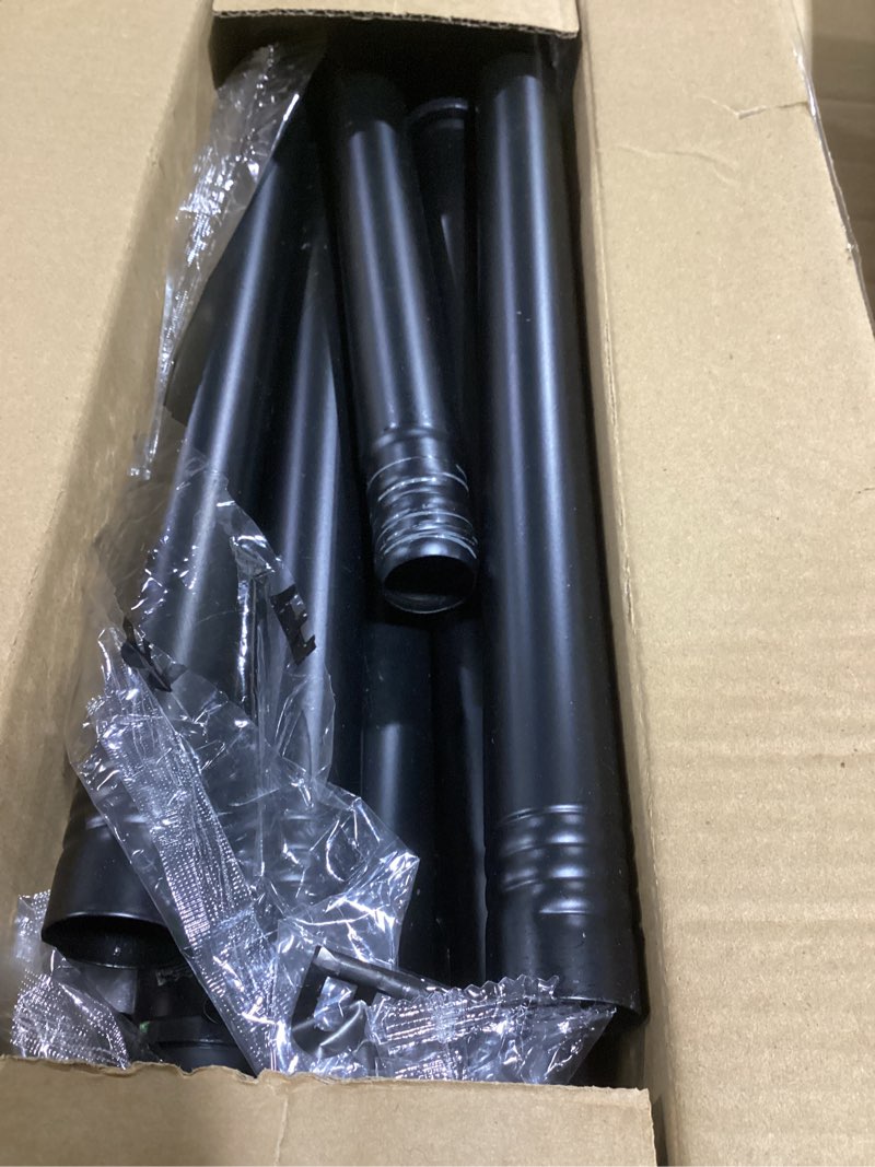Condition photo showing Good Condition for black long curtain rod tension shower curtain rods 30 to 120 inch adjustable spring heavy duty rods for bathroom windows outdoor no drill no slip spliced and telescopic design 30-120“ black