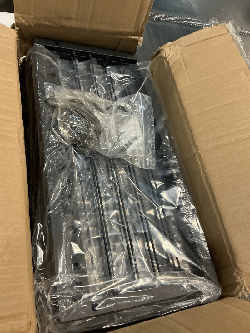 Condition photo showing Good Condition for large power tool organizer wall mount, garage storage cordless tool organizer with screwdriver holder, heavy duty metal storage rack with 8 drill holder 4 layer, gifts for men who have everything 8 slots 4-4