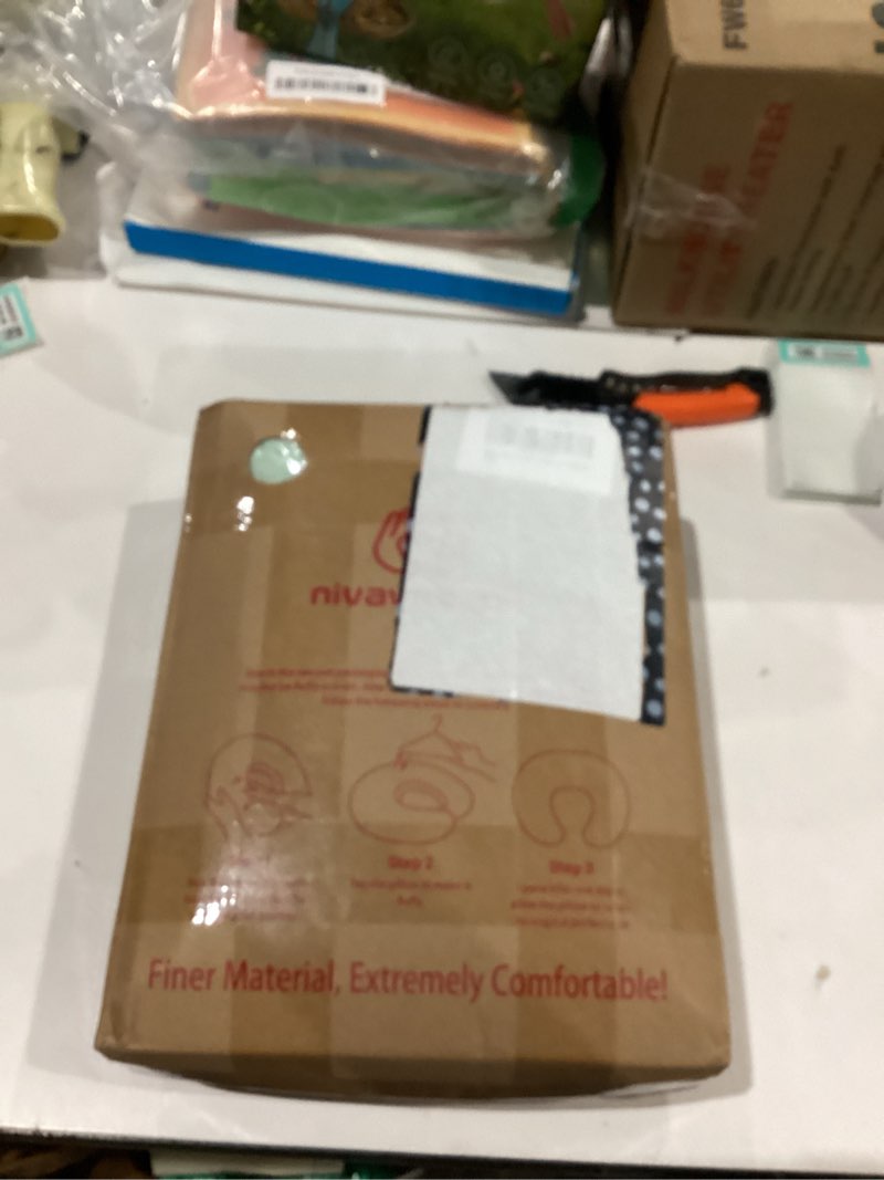 Condition photo showing As Is for Nursing Pillow and Positioner for Breastfeeding, Ultra Soft Baby Breastfeeding Pillows for More Support for Mom and Baby, with Premium Removable Cover (Celadon)