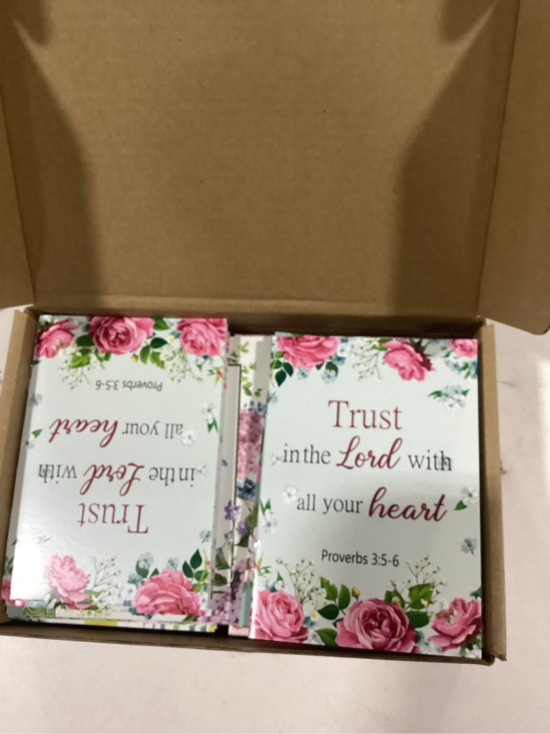 Condition photo showing New/Like New for CHENGU 50 Pcs Bible Verse Notebook Christian Journals Bulk Christian Gifts Religious Prayer Journals Inspirational Notepads for Women Men Scripture Notepads Pocket Office School Home (Novel Style)