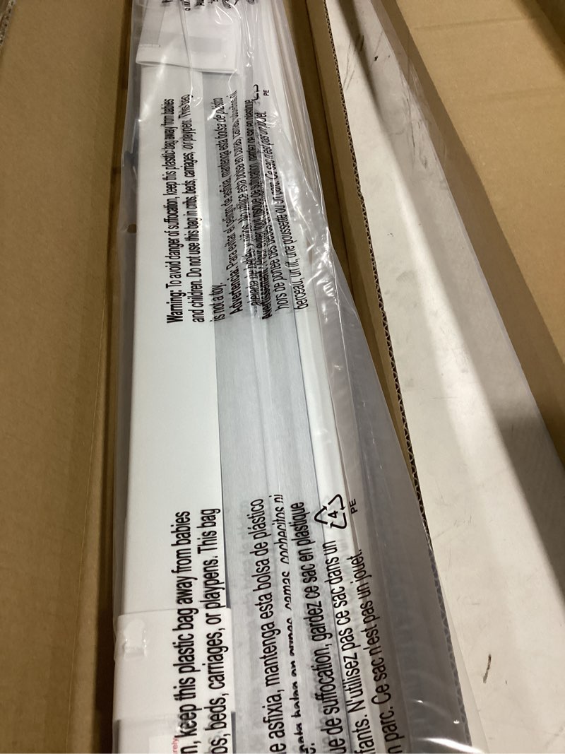Condition photo showing New/Like New for lazblinds no tools no drill cordless cellular shades, blackout light blocking honeycomb shades for home, thermal insulation blinds for windows, 30" w x 64" h, white blackout-white 30" w x 64" h