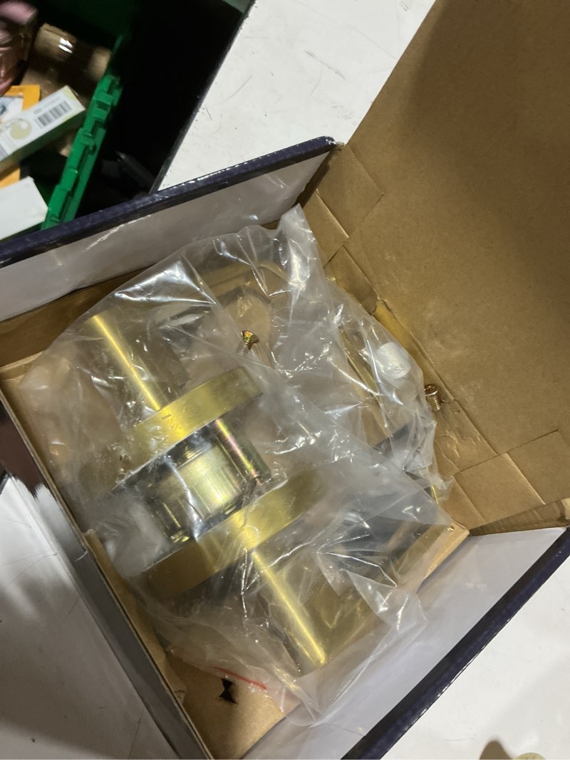Condition photo showing Good Condition for commercial door handle gold - grade 2 lockset - door lever schools offices industrial ul cul & ada – ansi a156.2 (keyed (entry doors))