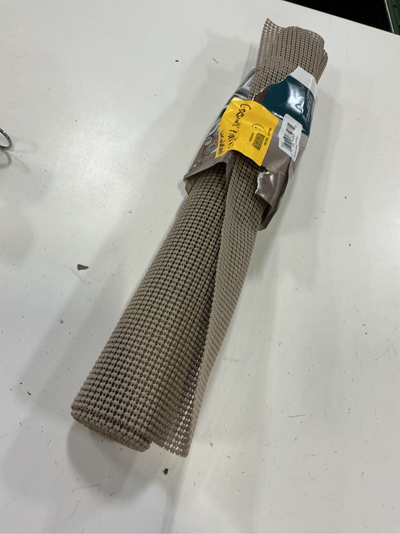 Condition photo showing As Is for duck select grip easyliner 20-in x 15-ft taupe shelf liner