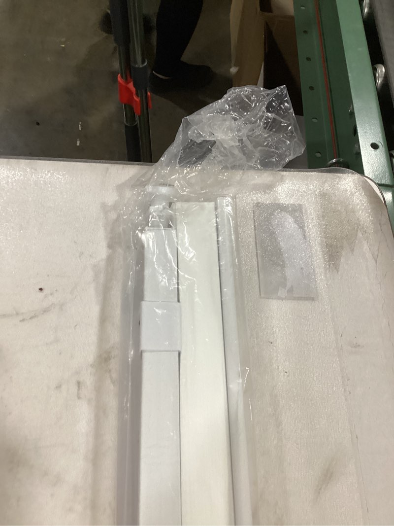 Condition photo showing As Is for LazBlinds Cordless Cellular Shades, No Tools No Drill Light Filtering Honeycomb Shades Pleated Blinds for Windows, 33 1/2'' W x 64'' H, White Light Filtering-white 33 1/2'' W x 64'' H