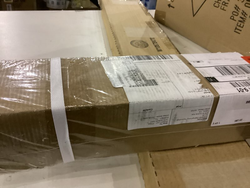 ROOMTEC 2.5FT Bi-Folding Sliding Barn Door Hardware Track Kit, Black Roller Kit for 2 Doors, J Shape