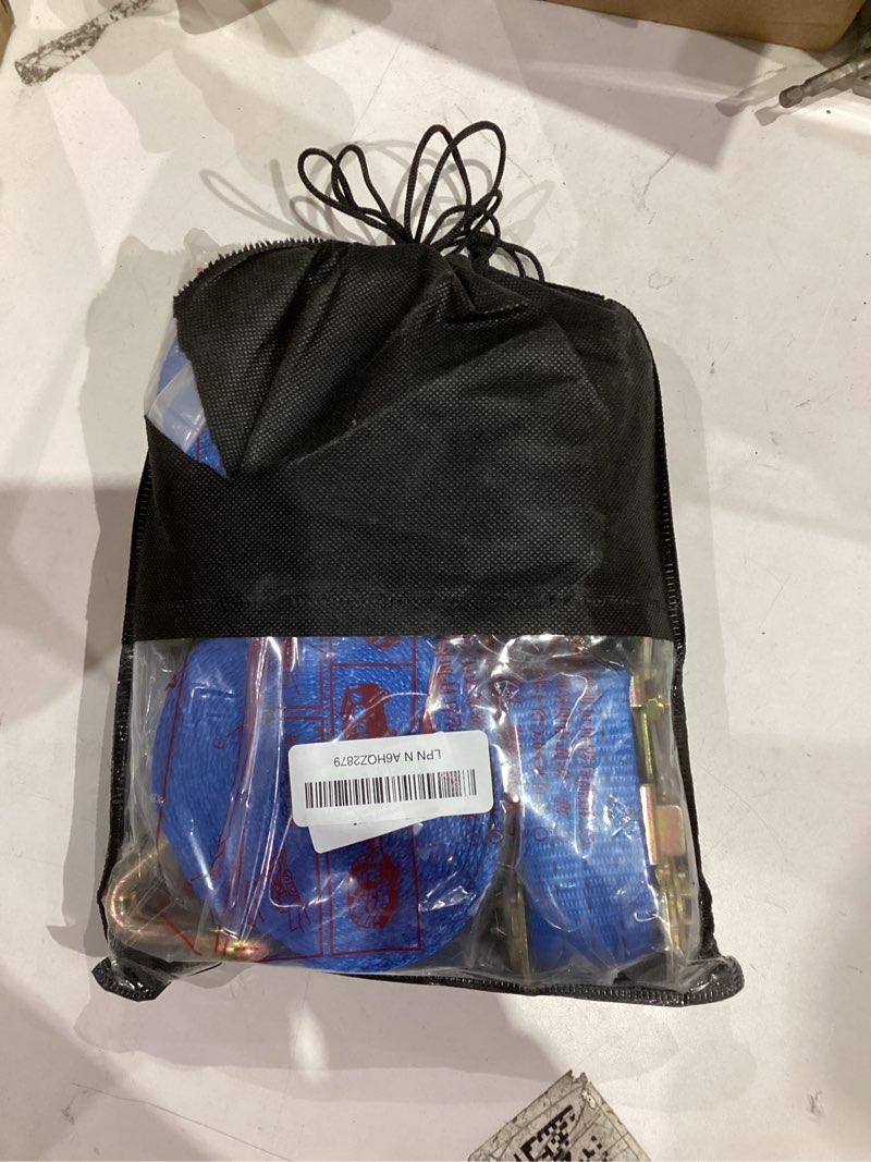 Ratchet Straps - 2 Pack 1.5 Inch Heavy Ratchet Duty Tie-Down Straps, Cargo Straps Ratcheting with Do