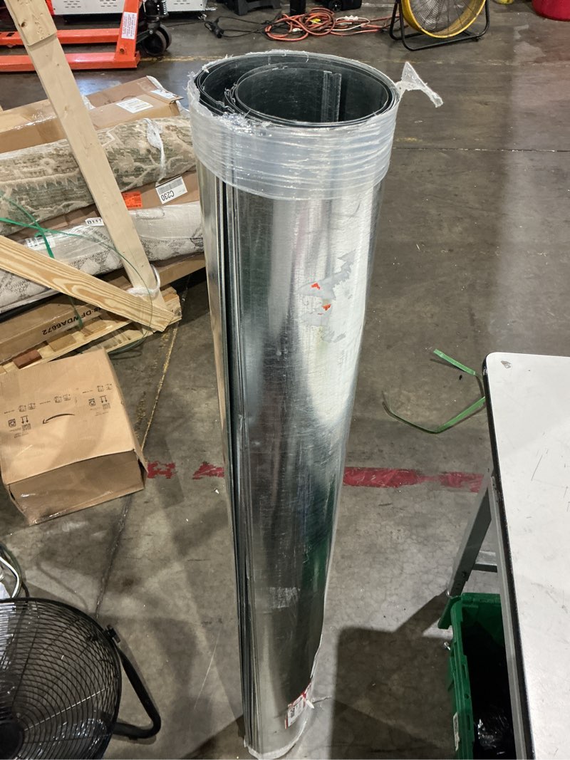 Condition photo showing As Is for 6 in. x 5 ft. round metal duct pipe