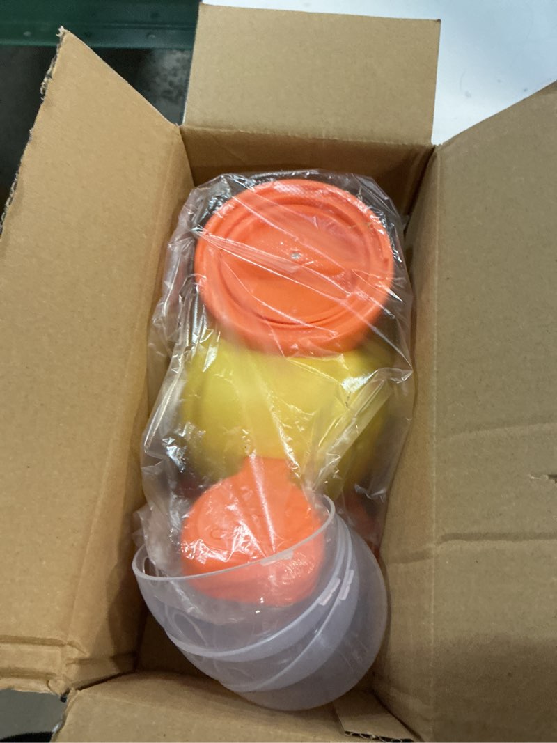 Condition photo showing Good Condition for Interactive Dog Treat Dispenser Toy, Duck Shape Puzzle Feeder with Press Button and Rotating Design, Yellow and Orange, Slow Feeding Game for Dogs and Cats