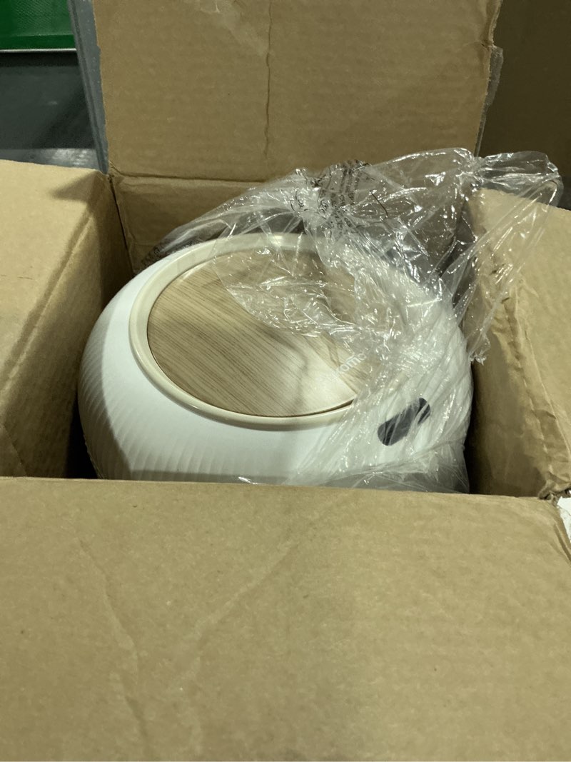 Condition photo showing Good Condition for Pukomc Smart Sensor Wastebasket, Convenient and Hygienic Easy to Use, Technology Sensor Waterproof Wastebasket Plastic Trash can for Kitchen, Bathroom, Bedroom, Living Room, Office and Outdoor 1 Pack white