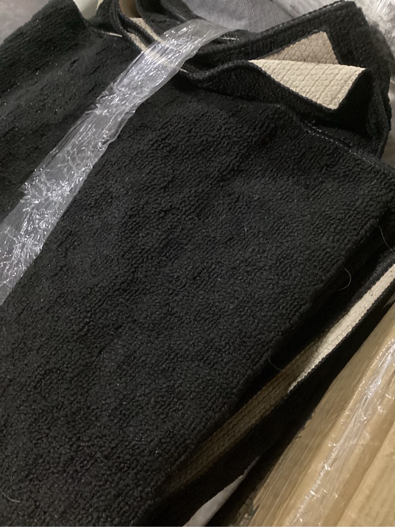 Condition photo showing Good Condition for ophanie area rugs 9x12 living room, large black bedroom carpet, big shag indoor thick soft nursery rug, fluffy carpets for boy and girls room dorm home decor aesthetic 3- black rectangular 9' x 12' (rectangular)