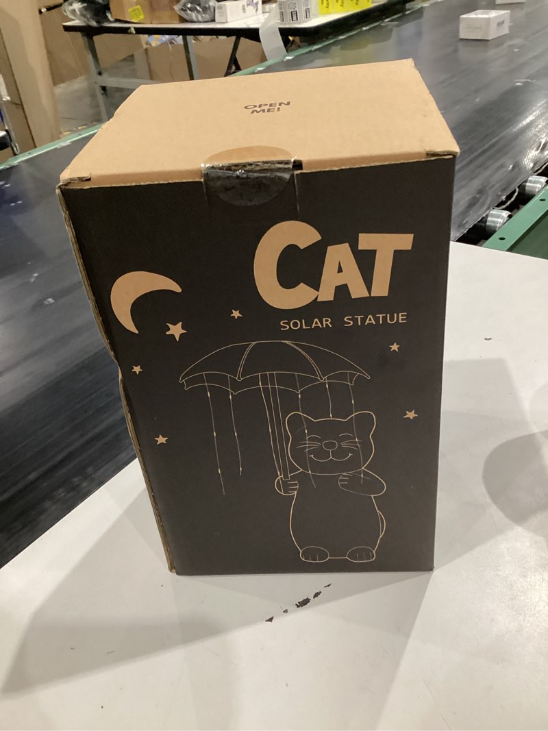 Condition photo showing New/Like New for Qeeman Cat Garden Statue Outdoor: Outside Decor Yard Patio Balcony Landscaping Lawn Figurine Ornaments - Birthday Gifts for Mom Grandma Women Dad Lover Sister