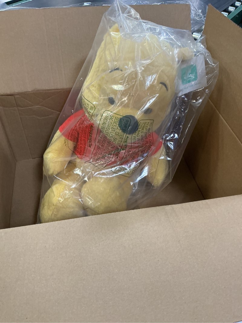 Condition photo showing Good Condition for disney official winnie the pooh soft toy for kids, cuddly character with fuzzy texture and embroider
