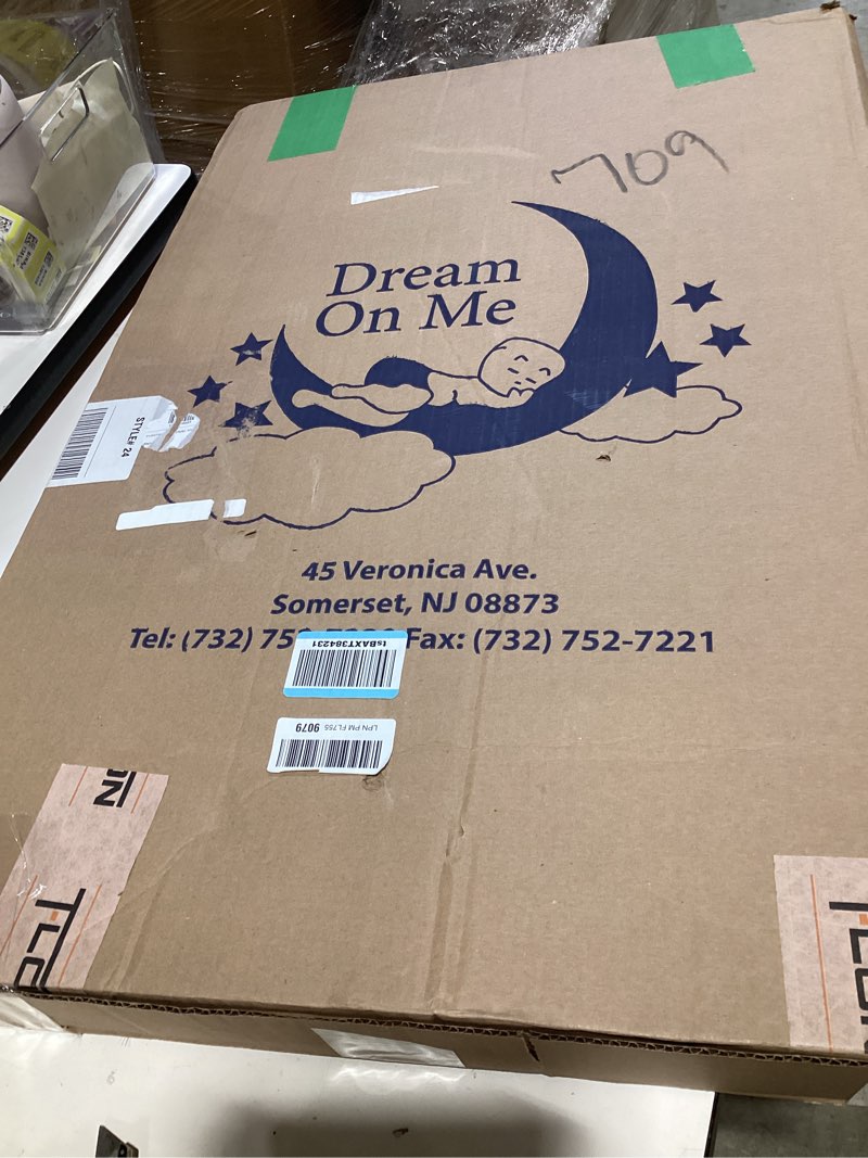 Condition photo showing Good Condition for dream on me holly 2-in-1 mini & portable crib mattress (38”x 24”x 3”), dual sided, vinyl waterproof 