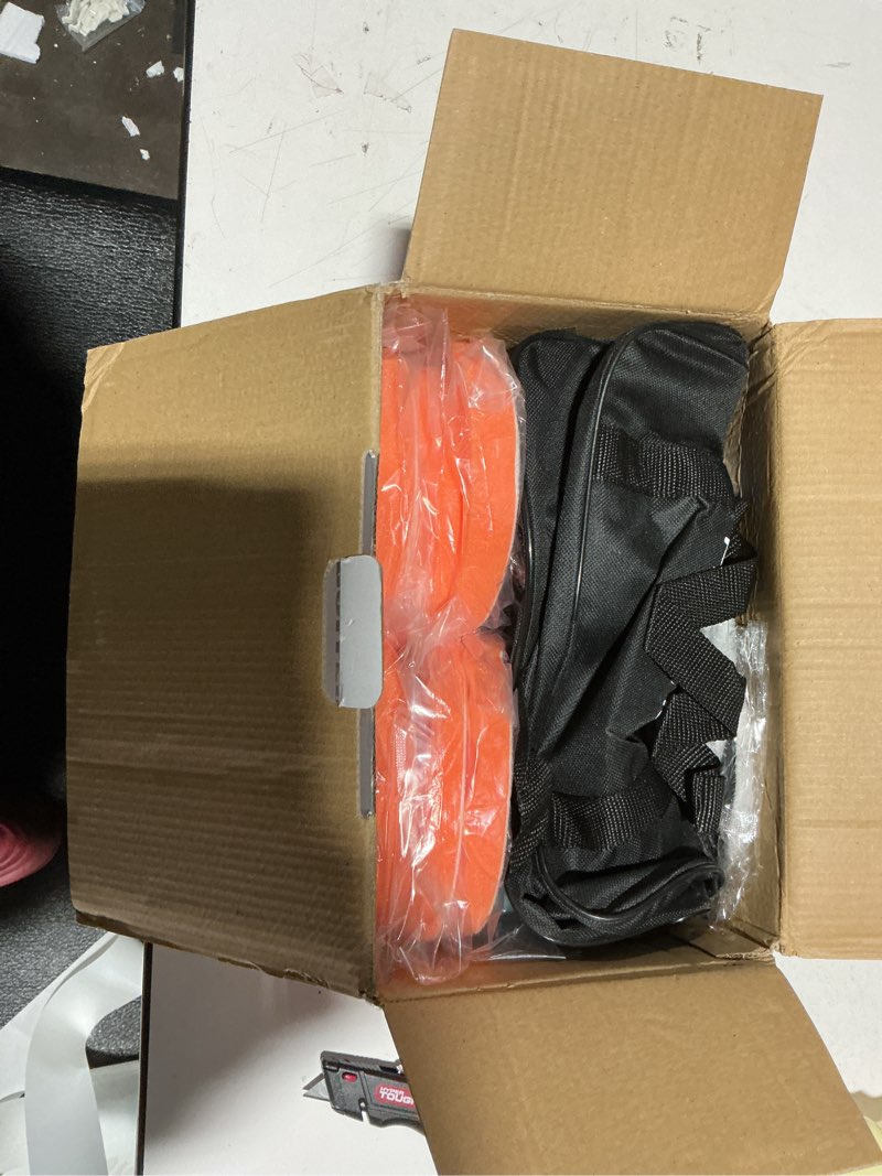 Condition photo showing New/Like New for Protmex Cordless Car Buffer Polisher w/ 2x2000mAh 21V Batteries, 6 Inch Car Buffer Waxer Kit, Car Polishing Machine w/Extra 18 PCS Attachments & 6 Variable Speed 21V Orange