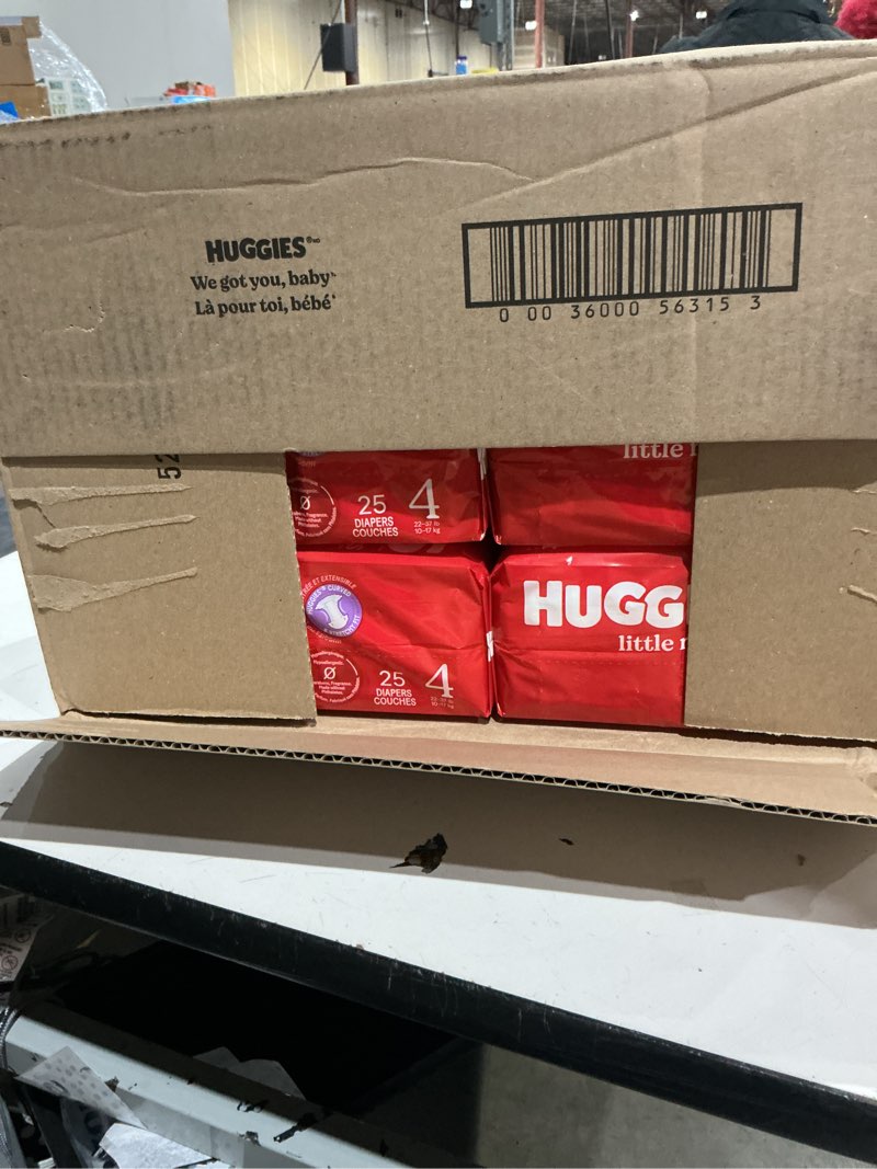 Condition photo showing New/Like New for huggies little movers disposable diapers - econ+ pack - size 4 - 150ct