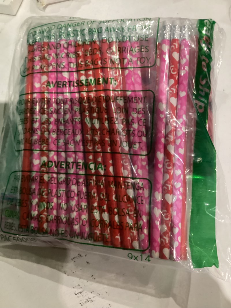 Condition photo showing As Is for JOYIN 36 Packs Valentine Classroom Exchange Gift for Kids, Stationery Set Assorted, Party Favor Set with Pencils Sticker Eraser and Rulers, Holiday Reward Prizes 36 Classic